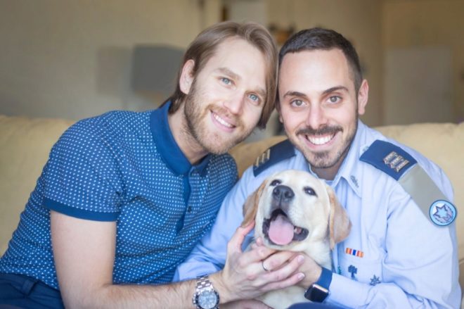Una pareja gay para el Día de la Familia del Ejército de Israel