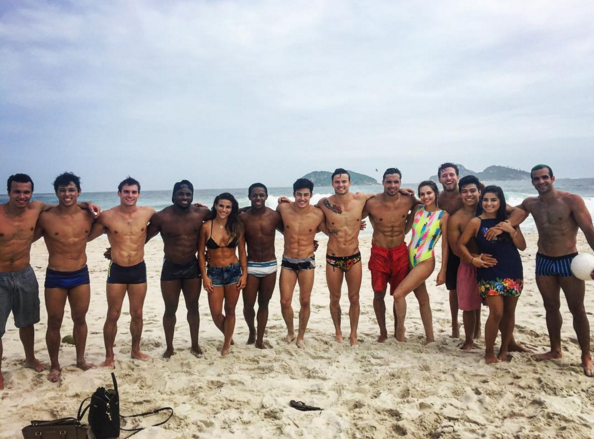 Los gimnastas de EE UU se desnudan en Brasil