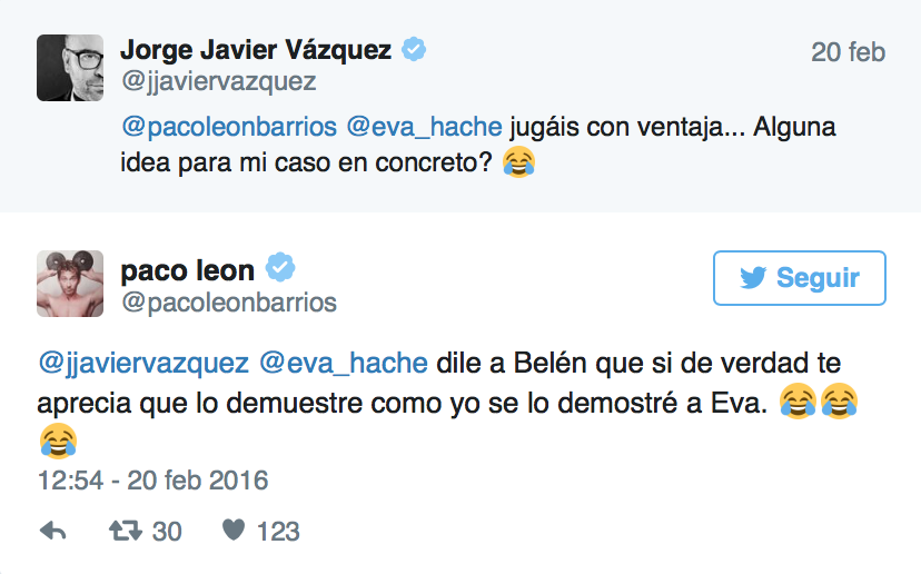 Paco León se desnuda en Twitter por Eva Hache
