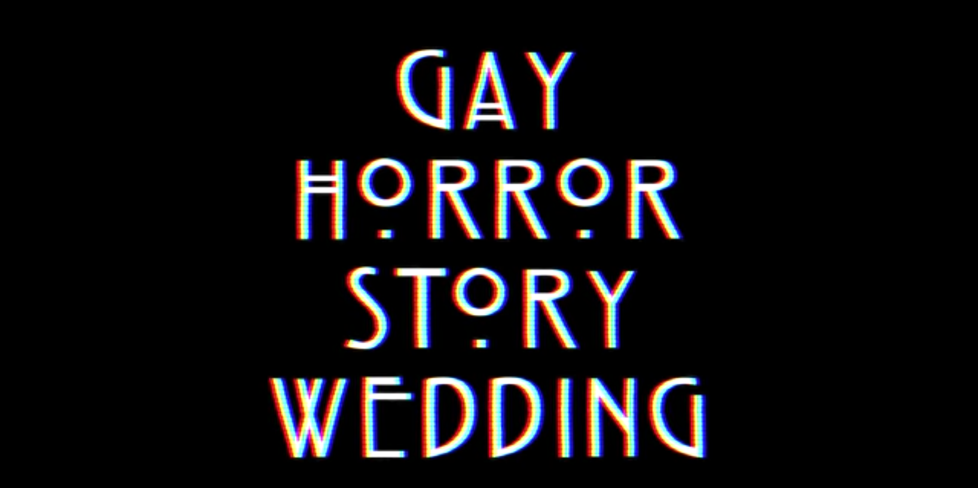 Así fue la terrorífica boda gay inspirada en ‘American Horror Story’