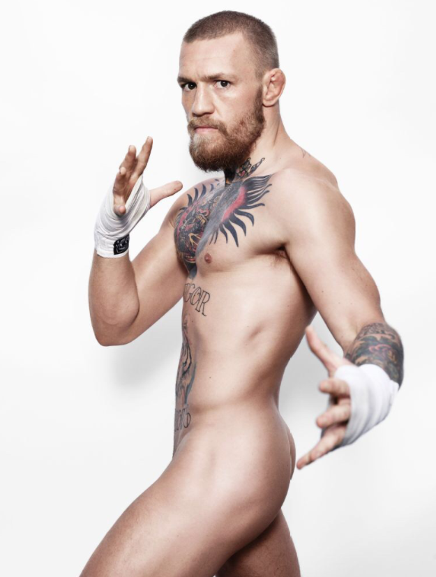 El sospechoso bulto del luchador Conor McGregor durante un combate