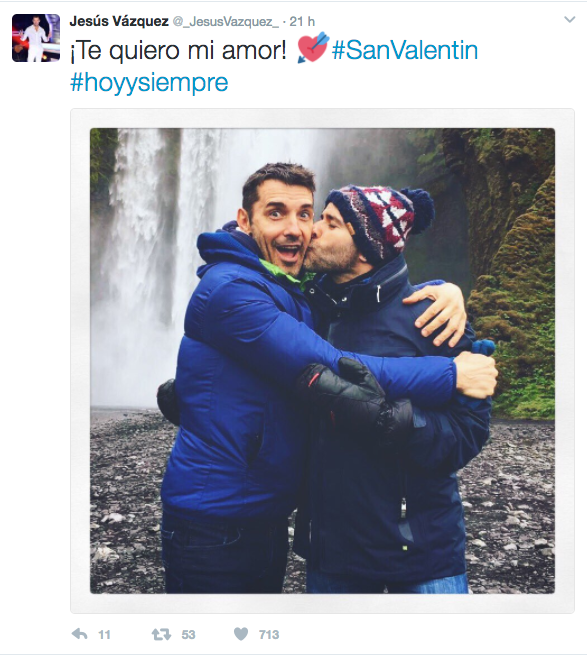 Jesús Vázquez no falta a la cita con San Valentín: la foto que nos enamora