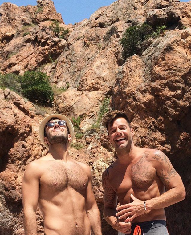 Las vacaciones de Ricky Martin junto a su novio