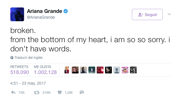 Al menos 22 muertos tras el concierto de Ariana Grande en Manchester