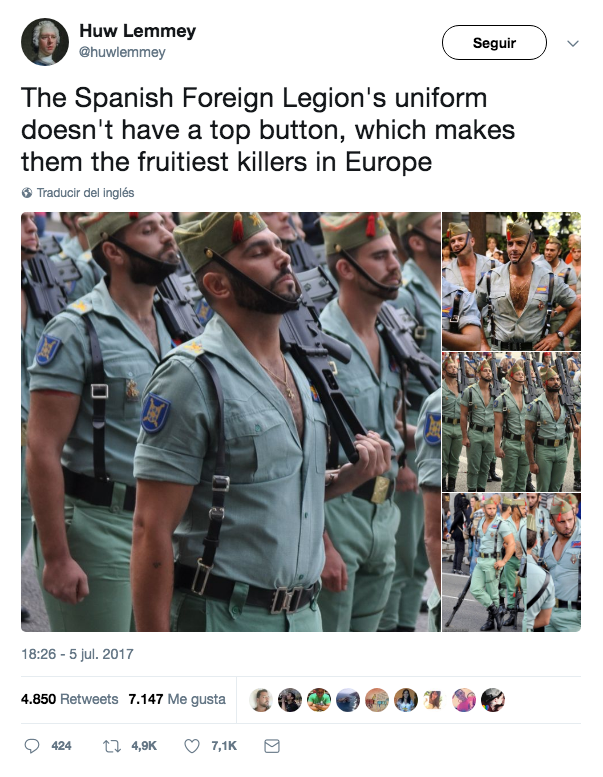 Polémica tuitera: ¿El desfile de la Legión española o del Orgullo Gay?