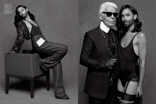 Karl Lagerfeld adora a Conchita Wurst
