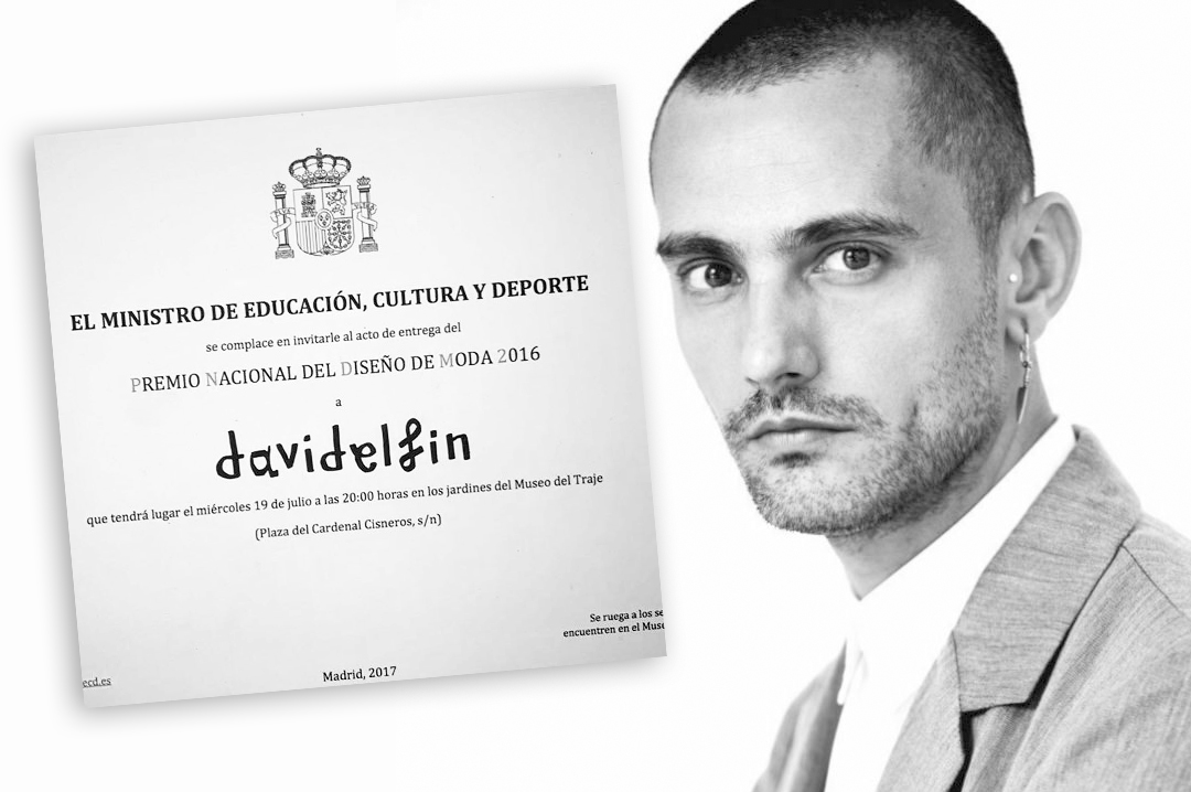 David Delfín recibe el Premio Nacional del Diseño de Moda