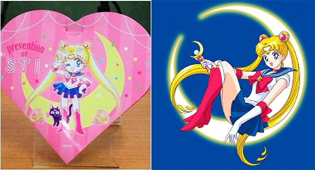 Se distribuyen preservativos de Sailor Moon para luchar contra las ETS