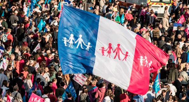 24.000 personas contra el matrimonio homosexual en Francia