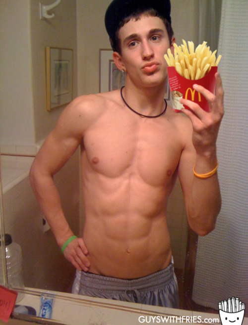 Selfis de chulos con patatas fritas