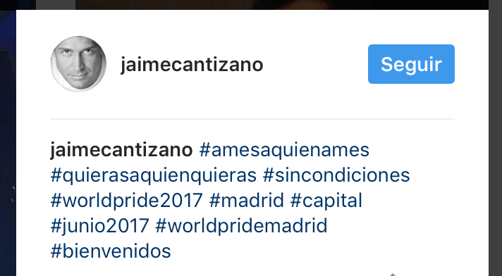 Jaime Cantizano promociona el WorldPride de Madrid