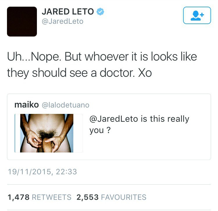 El falso pene de Jared Leto