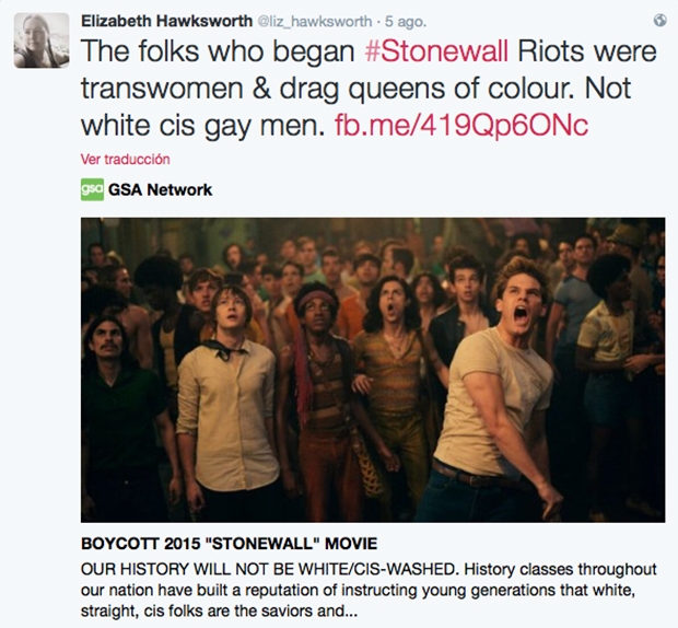 El colectivo LGTB quiere boicotear 'Stonewall'