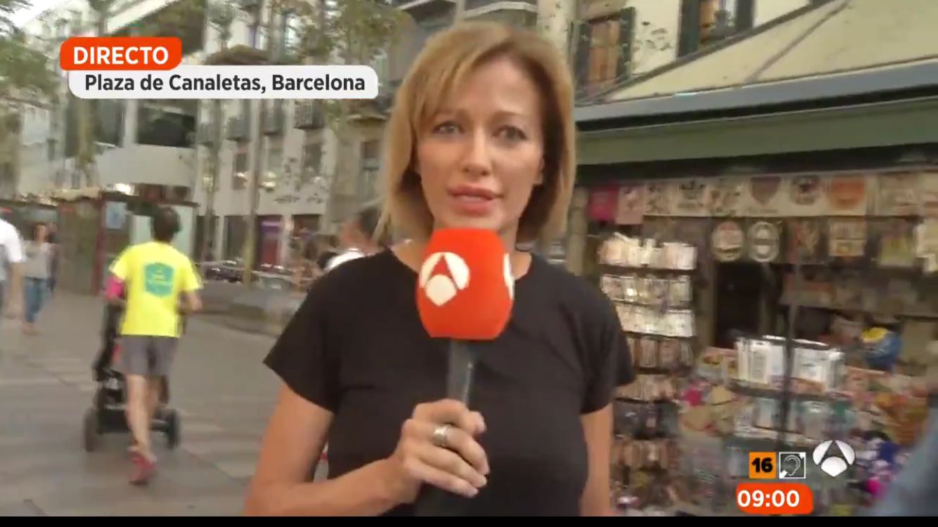 Ana Rosa y Susanna Griso, a pie de calle en Las Ramblas de Barcelona