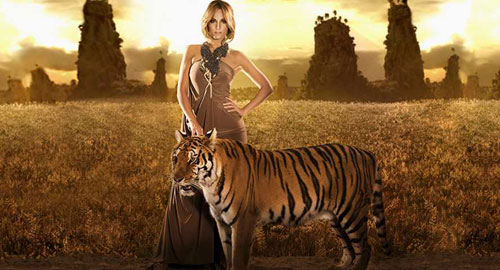 Edurne, una tigresa en el videoclip de 'Amanecer'