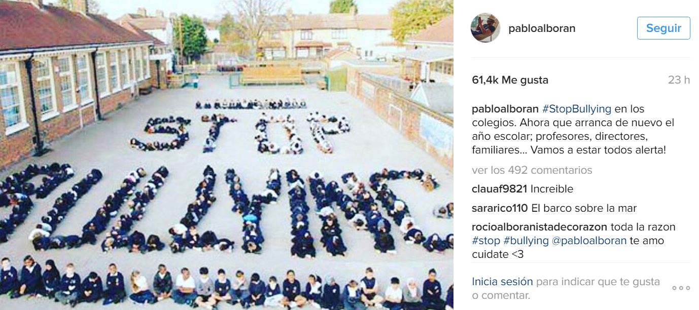 Pablo Alborán contra el bullying escolar