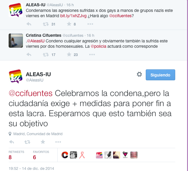 Otra brutal paliza homófoba en Madrid