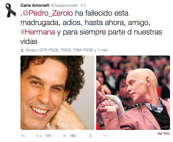 Hasta siempre, Pedro Zerolo