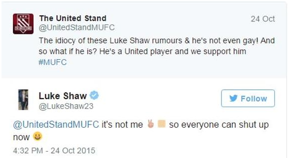 ¿Es el futbolista Luke Shaw gay?