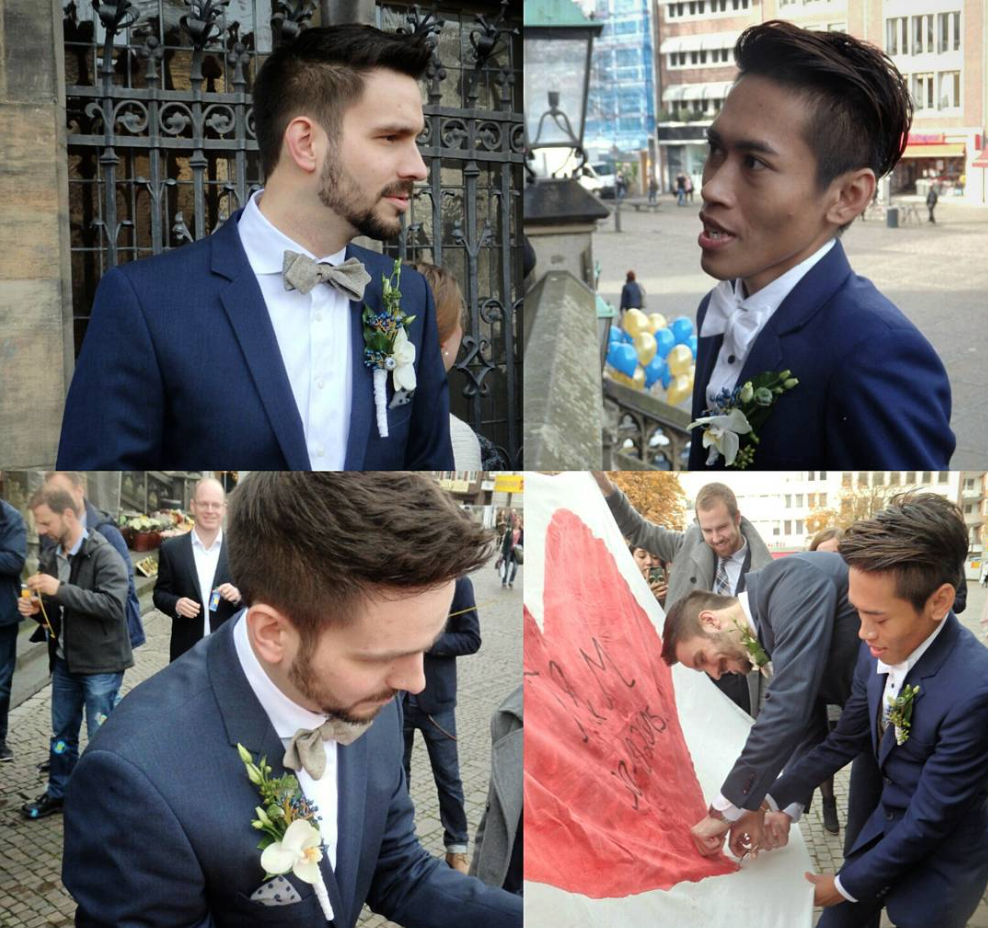 Una boda feliz a pesar de los insultos homófobos