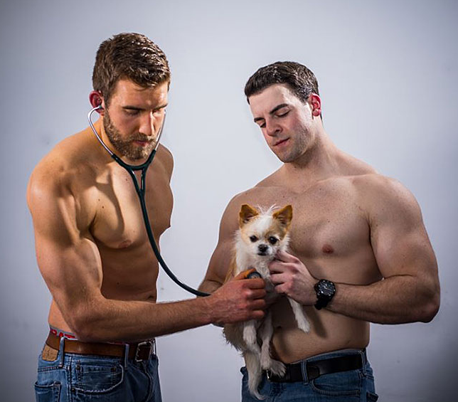 Los estudiantes de veterinaria también se desnudan