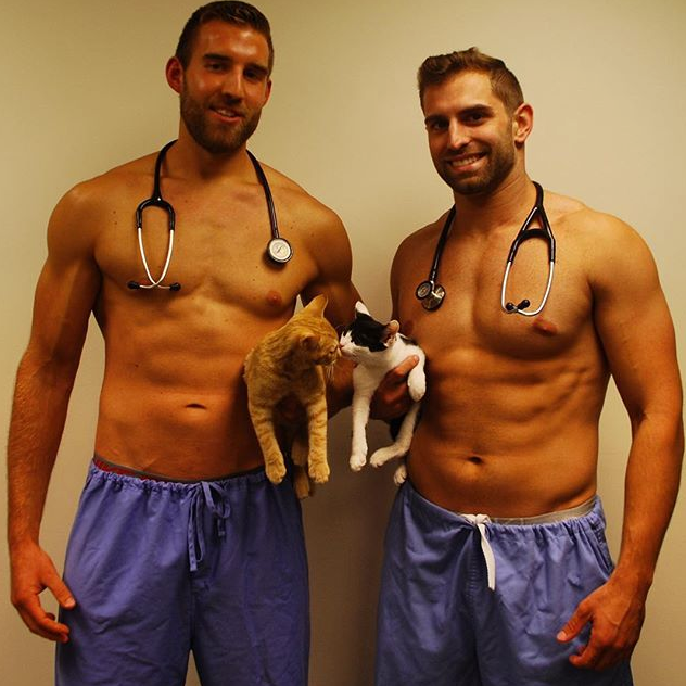 Los estudiantes de veterinaria también se desnudan