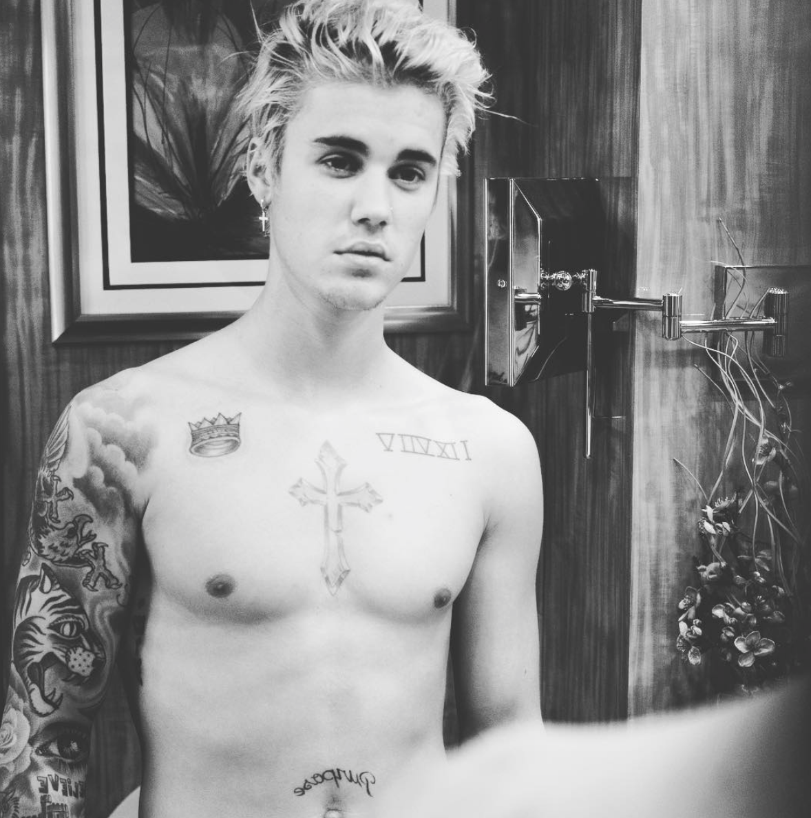 Justin Bieber se desnuda en Instagram