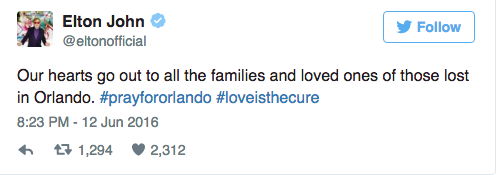 Los famosos se vuelcan con la tragedia de Orlando
