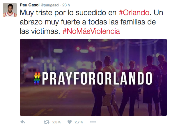 Los famosos se vuelcan con la tragedia de Orlando