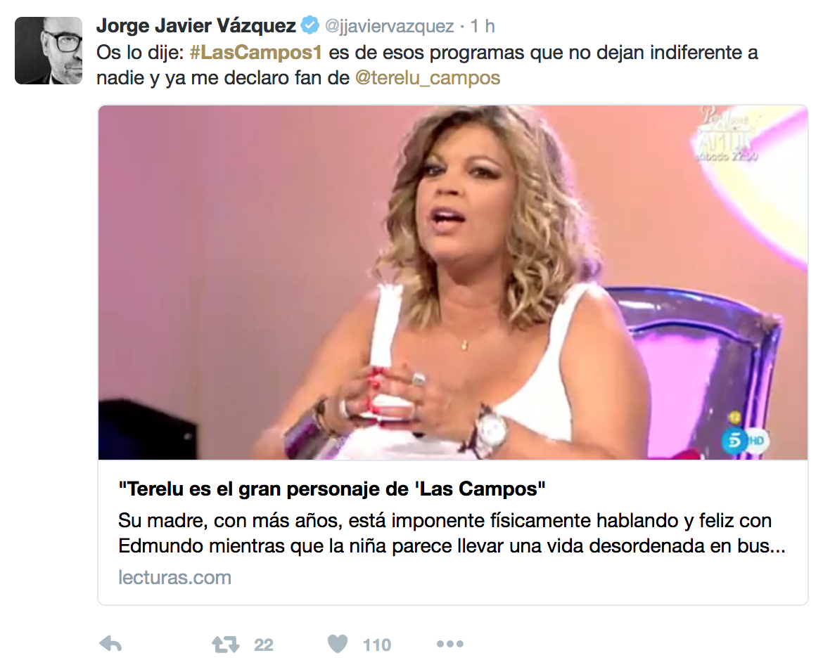 Twitter se revoluciona con el primer programa de ‘Las Campos’