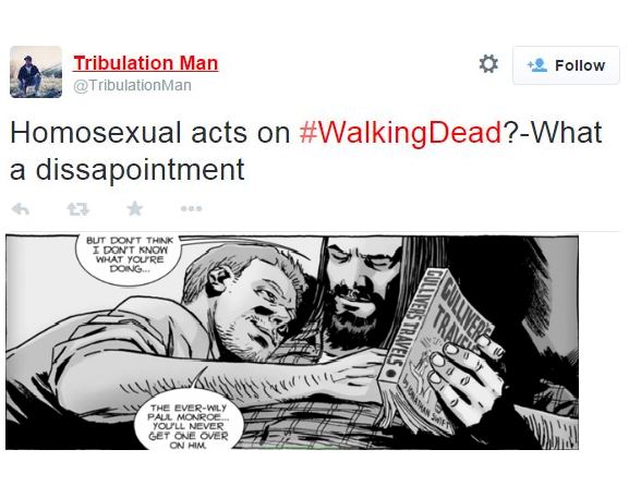 Reacciones homófobas a The Walking Dead