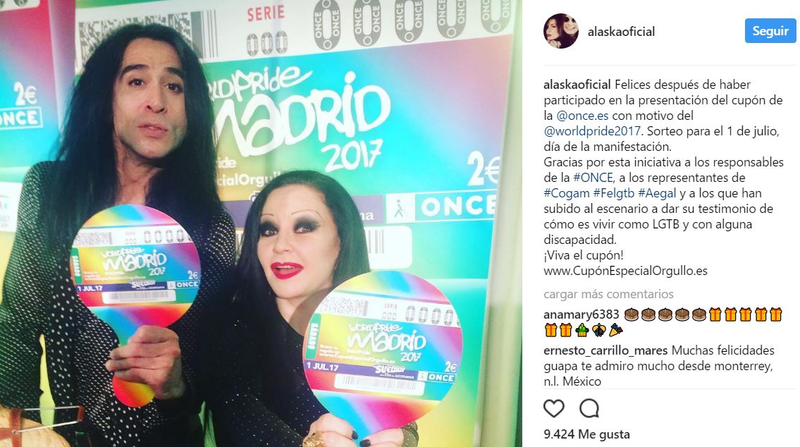 Cupón especial de la ONCE dedicado al WorldPride 2017