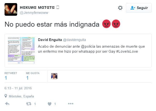 David Enguita amenazado por cubrir el Orgullo gay