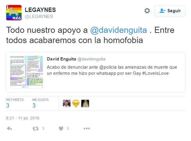 David Enguita amenazado por cubrir el Orgullo gay