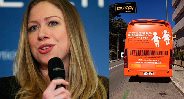 Chelsea Clinton da su opinión acerca del autobús transfóbico de Madrid