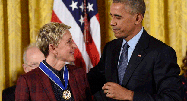 Las emotivas palabras de Obama a Ellen DeGeneres