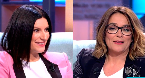 Laura Pausini pregunta en directo a Toñi Moreno si le gustan las mujeres