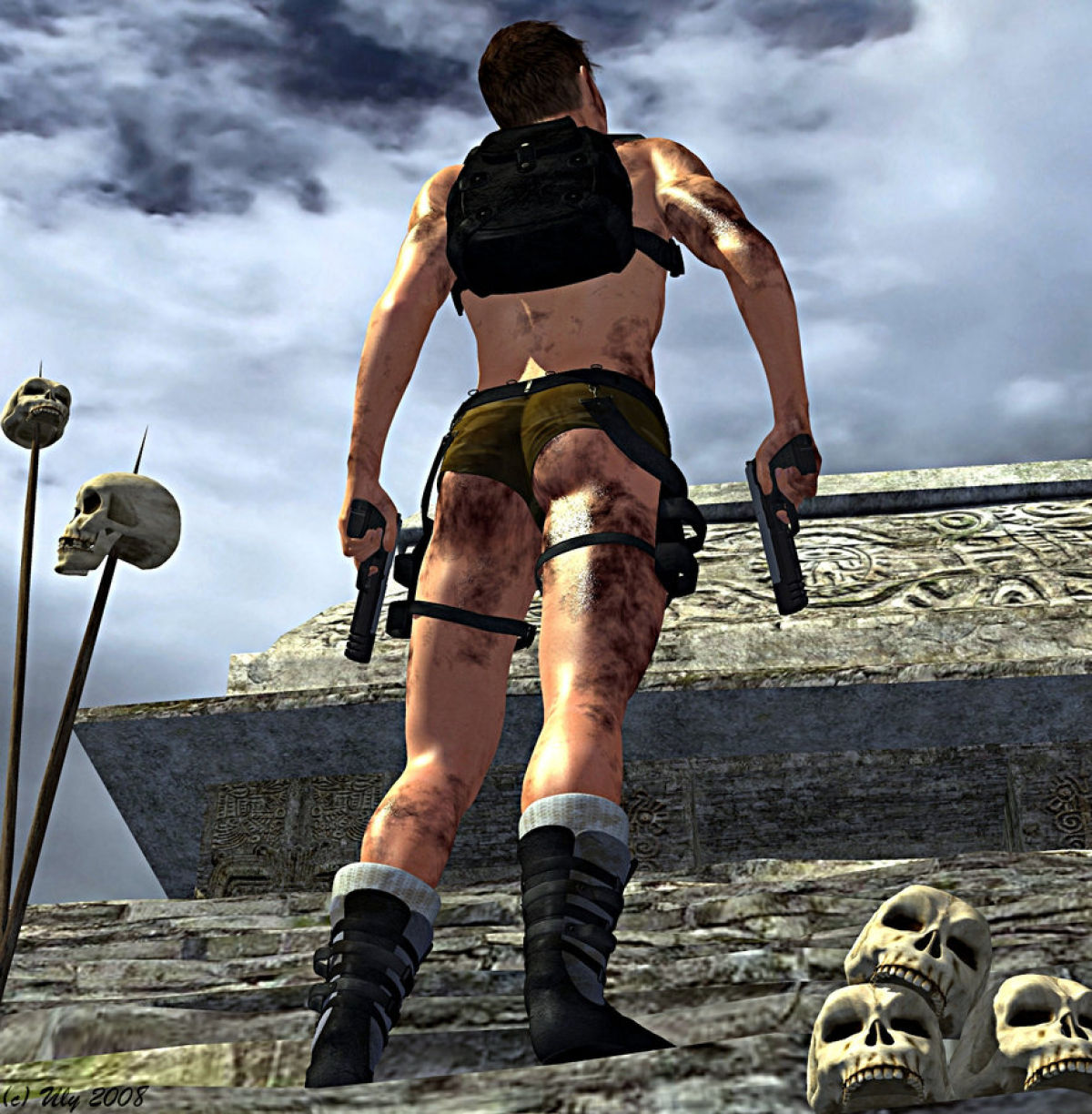 ¿Cómo sería Lara Croft si fuese hombre?
