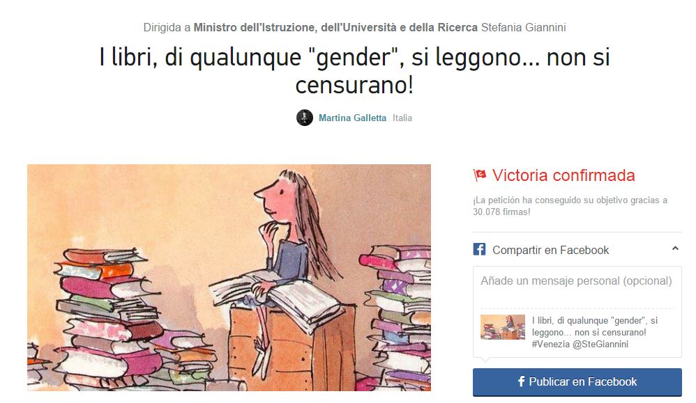 El alcalde de Venecia prohíbe los libros LGTB