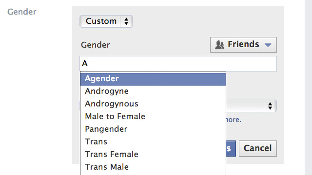 Facebook da libertad para que definas tu género