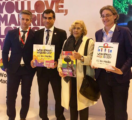 Ayuntamiento y Comunidad de Madrid apoyan el WorldPride en Fitur LGTB