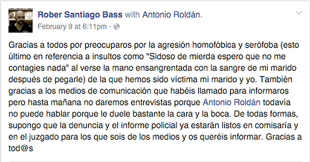 Agresión homófoba en Santiago: "Sidoso de mierda"