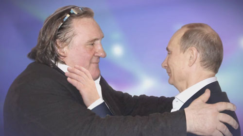 Gérard Depardieu fue chapero