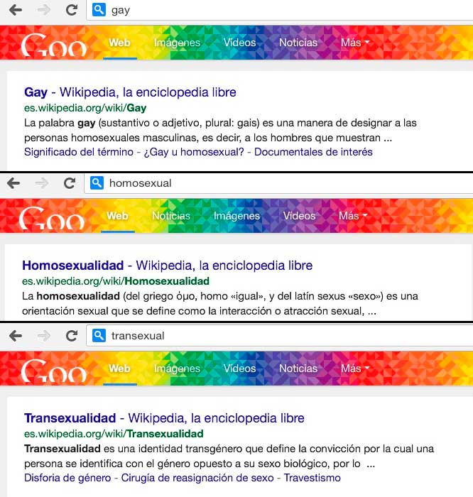 La sorpresa gay que esconde Google