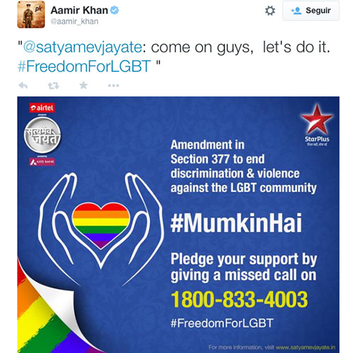 La India se rebela a favor de la comunidad gay