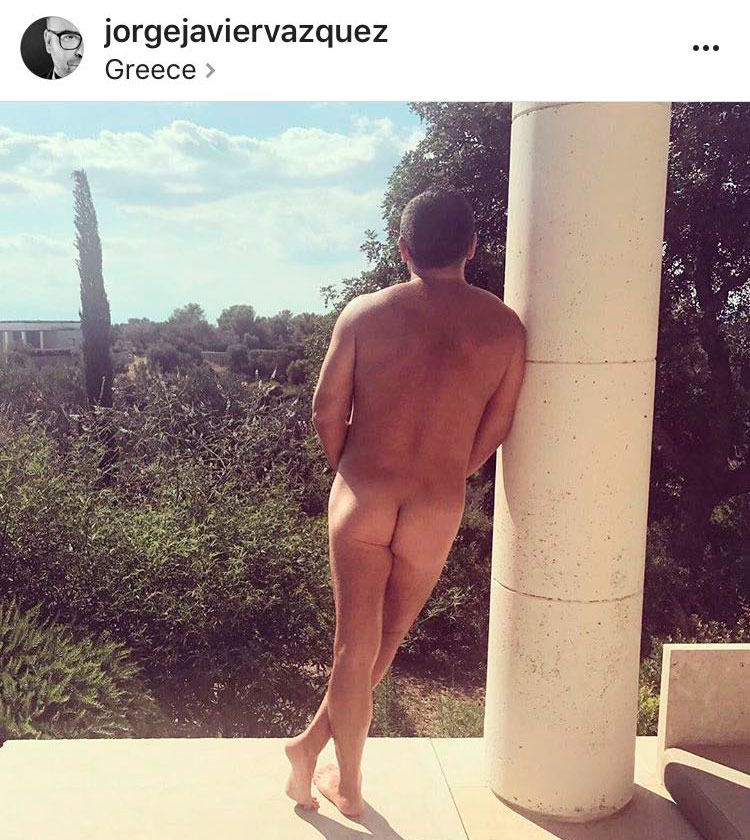 Jorge Javier Vázquez la vuelve a liar desnudo en Instagram