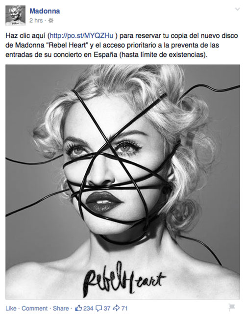 Habrá concierto de Madonna en España
