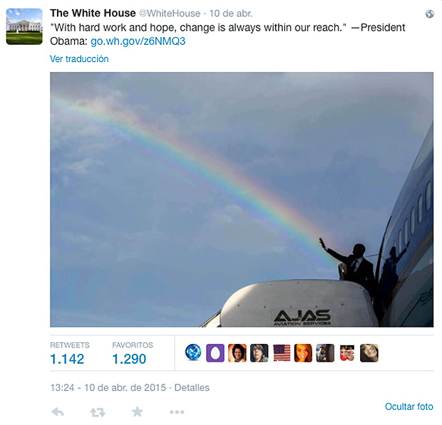 Viral: Obama bendice el arcoíris