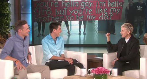 Jacob y Anthony en el Show de Ellen