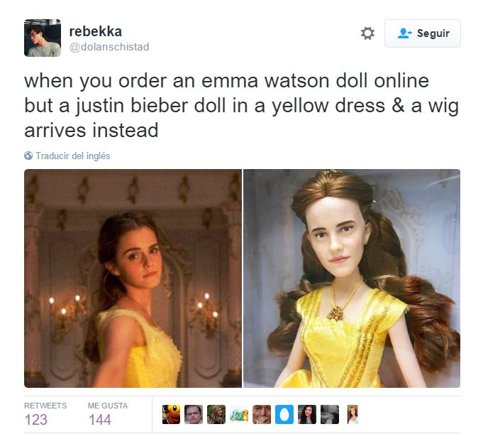 La muñeca de Emma Watson que se parece a Justin Bieber
